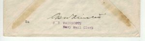 US NAVY DAY 1935 USS MEDUSA San Pedro CA SIGNED WAINSCOTT Mail Clerk