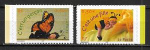 France 2995-96 It's a Boy, It's a Girl set MNH