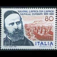 ITALY 1980 - Scott# 1449 Missionary D.Comboni Set of 1 NH