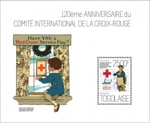 TOGO - 2013 - Int. Comm. Red Cross - Perf Souv Sheet - Mint Never Hinged