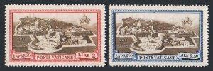 Vatican 19-27,32-34,E3-E4, MNH. Pope Pius XI - Arms, Palace, Gardens, View 1933.