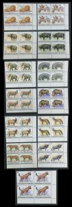 MOMEN: BURUNDI SC #589a-601a 1982 1983 EMBLEM BLOCKS WILDLIFE MNH OG LOT #60812