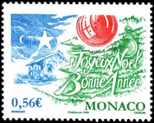 Monaco #2565, Complete Set, 2009, Christmas, Never Hinged