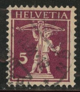 Switzerland Scott 160 used 1927 Granite Paper