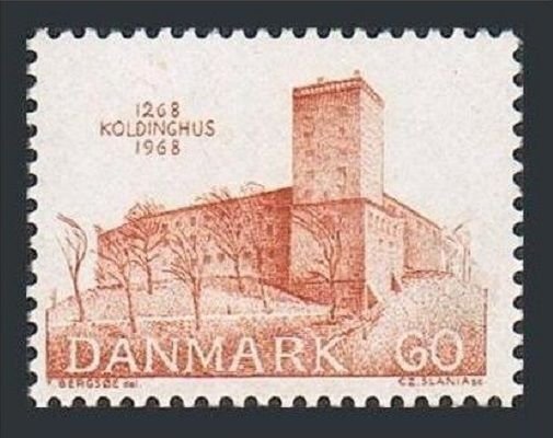 Denmark 448 two stamps, MNH. Michel 468. Koldinghus Castle, 700th Ann. 1968.