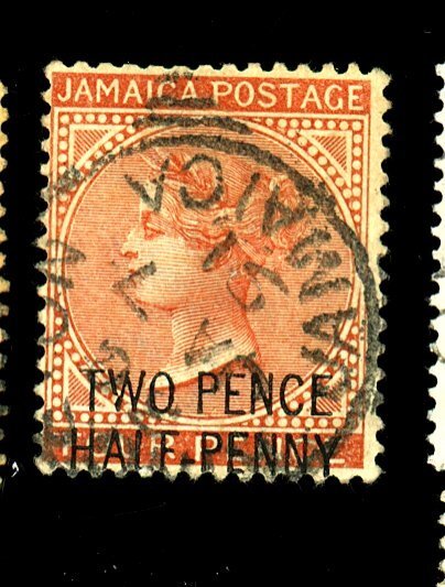 JAMAICA #27 USED FVF HR Cat $18