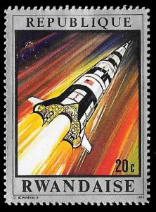 Rwanda SC 373 * Apollo Spaceship * MH * 1970