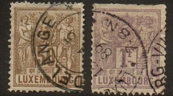 Luxembourg 57-58 Used