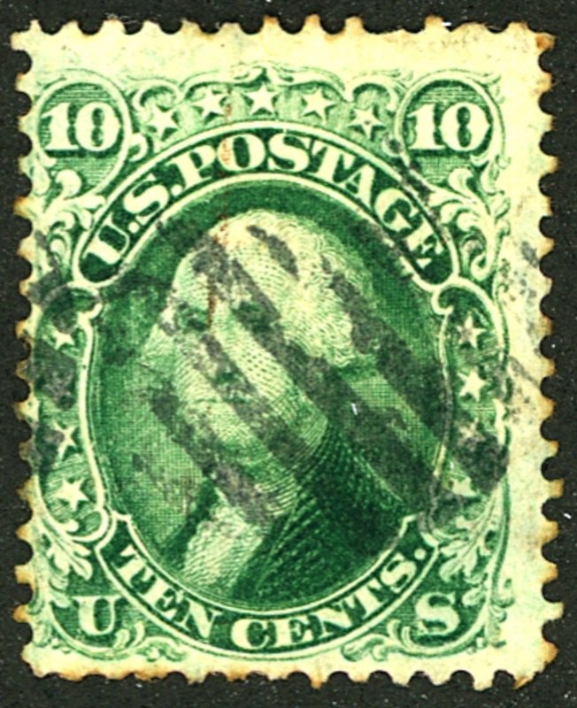 U.S. #68 USED SLIGHT CREASES