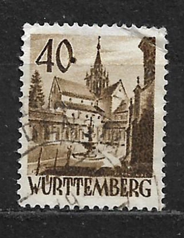 COLLECTION LOT OF # 8N35 GERMANY  WURTTEMBERG 1948 CV= $37.50