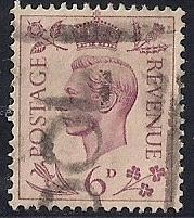 Great Britain #243 6P King George 6, used EGRADED VF 83