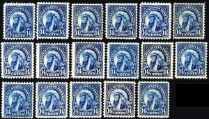 565, Mint NH 14¢ F-VF Lot of 17 Fresh Stamps CV $ 161.50 - Stuart Katz 