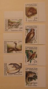 Uzbekistan 7-13  MNH Cat $2.00 Full Set Animal Topical