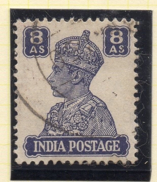 India 1940-43 Early Issue Fine Used 8a. 050754