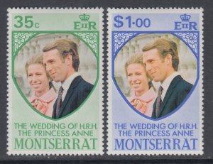 Montserrat 300-301 Royal Wedding MNH VF