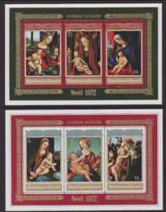 Burundi B58a,CB28a Christmas Souvenir Sheet MNH VF