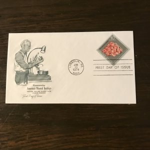 FDC - US 1541  10¢ Miner. Herit.-Rhodochrosite (1) W/Cachet-Canceled Lincoln, NE