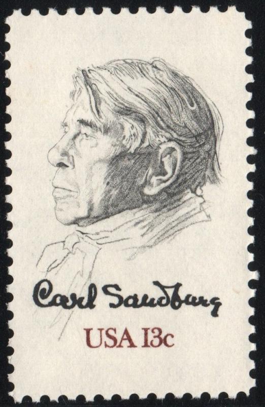 SC#1731 13¢ Carl Sandburg Single (1978) MNH