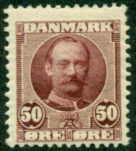 DENMARK #77, Mint Hinged, Scott $35.00