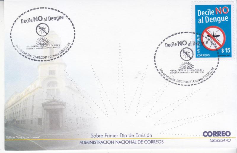 Insects- Uruguay -2007 Insects Dengue fdc