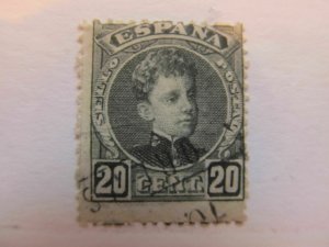 Spain Spain España Spain 1901 King Alfonso XIII 20c fine used stamp A5P1F122-