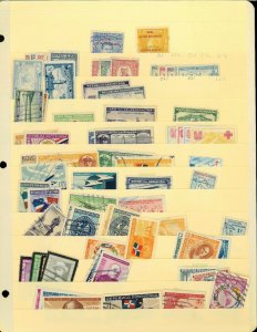 Dominican Republic M & U in 9 Manila Pocketed Stock Sheets