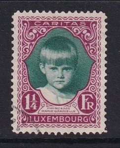 Luxembourg   #B38  used 1929  princess Marie Gabrielle 1 1/4fr