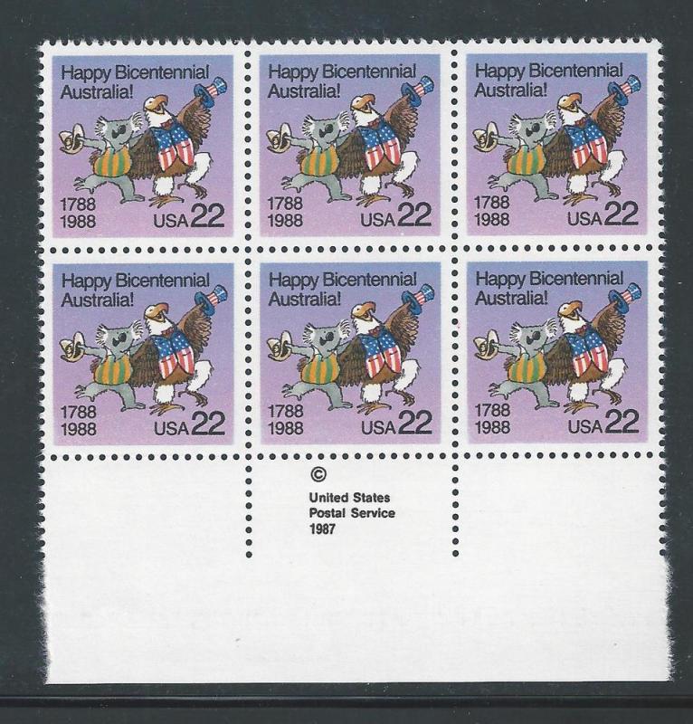 #2370 MNH Copy Block of 6