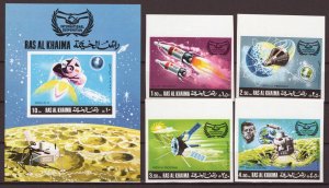 ZAYIX Ras Al Khaimah 317 B-320 B, Block 72 B MNH Space Research 041623S08