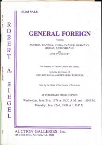 General Foreign featuring Austria, Canada, China, France,...