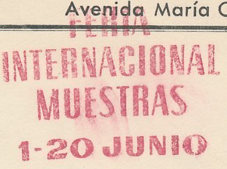 Meter cover Spain 1962 International Trade Fair