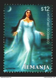 2003 Water Goddess Iemanja ethnic africa america tradition URUGUAY Sc#1993 MNH