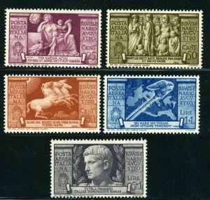 ITALY #C95-C99 Airmail Postage Stamp Collection 1937 EUROPE Mint NH OG