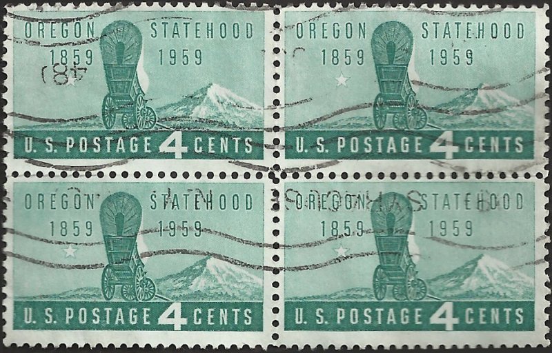 # 1124 USED BLOCK OREGON STATEHOOD 100TH ANNIV.