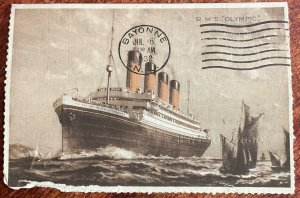 H. M. S. Ship Great Britain 161 or 189 Used Letter Card GB To NJ PM 7/8/1932 L23