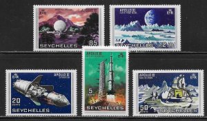 Seychelles 252-256 Apollo 11 set MNH c.v. $1.85