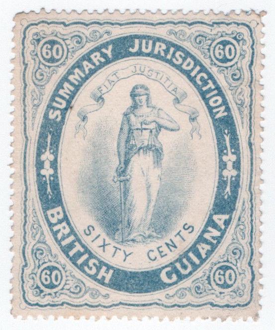 (I.B) British Guiana Revenue : Summary Jurisdiction 60c (1883)