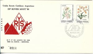 ARGENTINA 1986 BOY SCOUTS SCOUTING COVER WITH SPECIAL POSTMARK