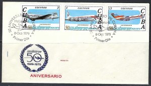 Cuba 1979 FDC AIRPLANES [D3]