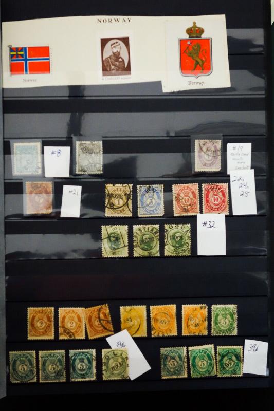 Norway 1800's to 1980's Stamp Collection