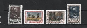 RUSSIA - 1948 IVAN I. SHISHKIN - SCOTT 1230 TO 1233 - MH