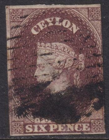 Ceylon 1857-1859 SC 6A Used