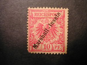 Marshall Islands #9, 10pf overprinted