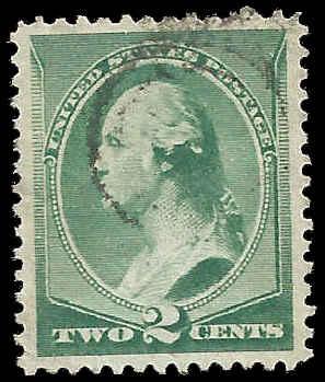 # 213 GREEN USED GEORGE WASHINGTON XF+