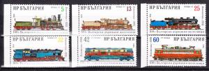 Bulgaria 1988 Vintage Locomotives complete VF/NH(**)