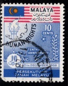 Malaya - #89 Human Rights - Used