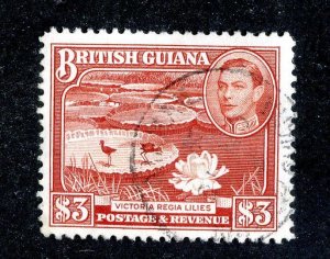 1945 British Guiana Sc # 241 used cv. $40 ( 9410 BCXX )