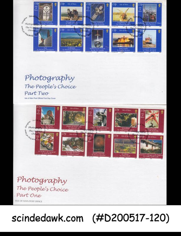ISLE OF MAN - 2002 PHOTOGRAPHY THE PEOPLE'S CHOICE - FDC 2nos