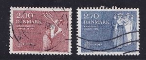 Denmark  #723-724   used  1982  Europa