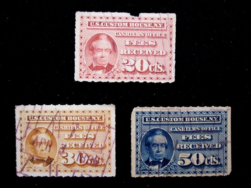 US - SCOTT# RL1,RL2,RL4 - USED - CAT VAL $11.00 